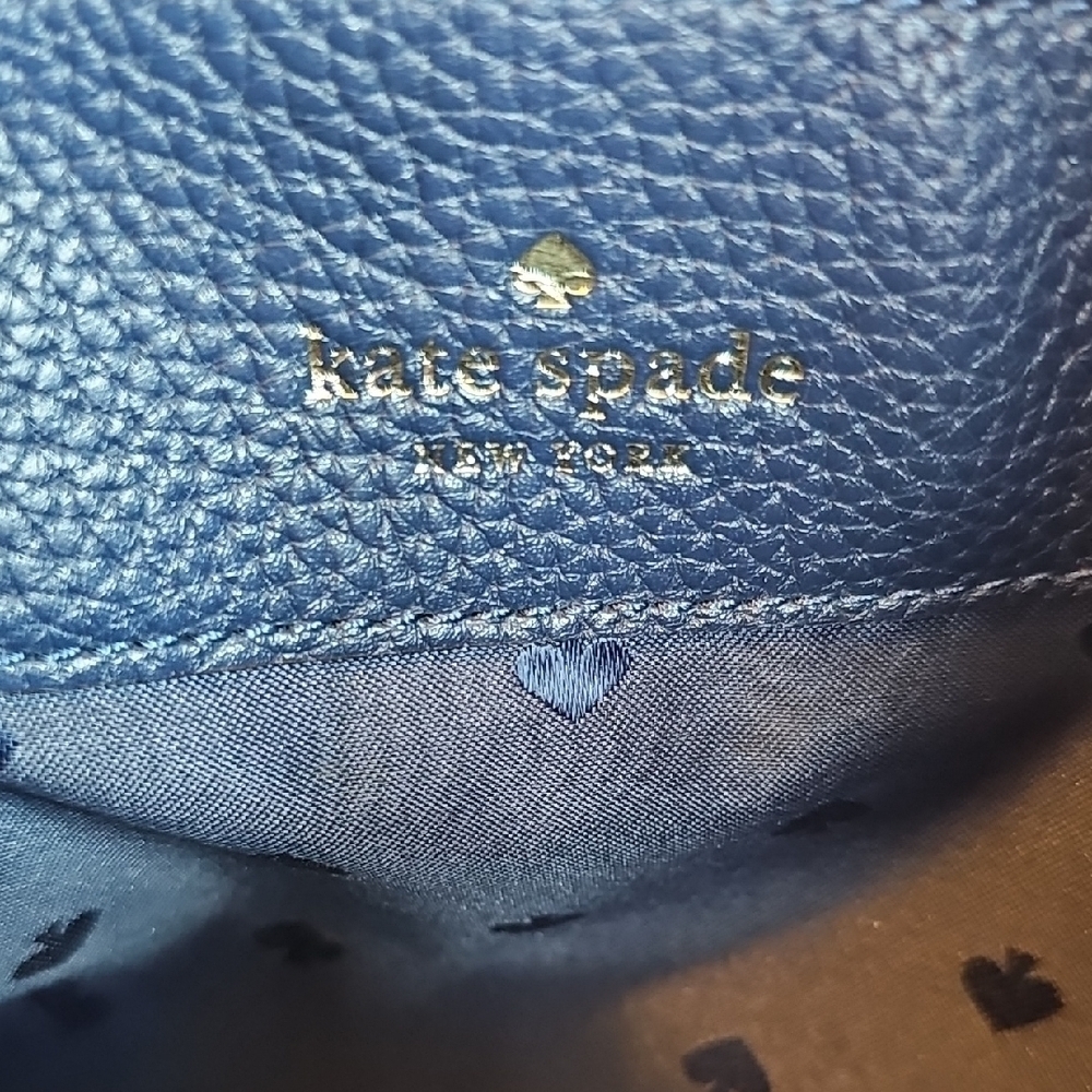 KATE SPADE LIKE NEW CORAL PEBBLED LEATHER SATCHEL 2 WAY - Picture 7 of 12